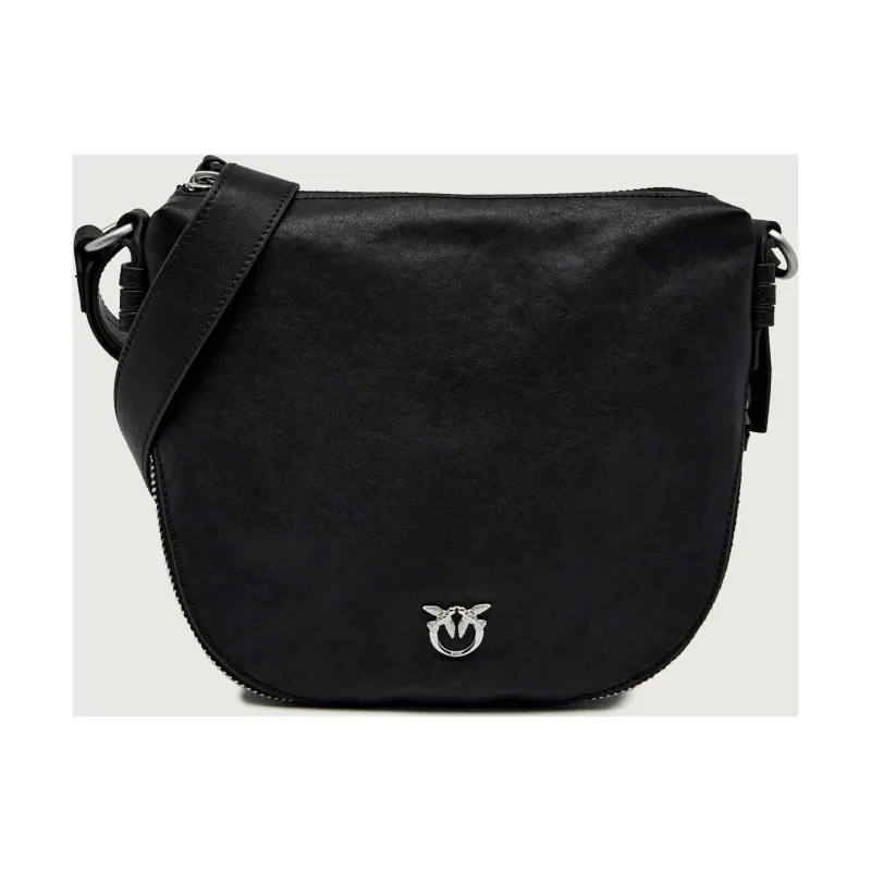 Pinko Skórzana torebka na ramię ZIP AROUND MINI