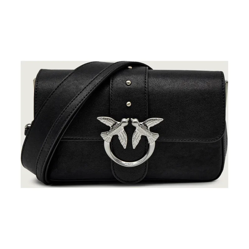 Pinko Skórzana torebka na ramię LOVE ONE SLOUCHY