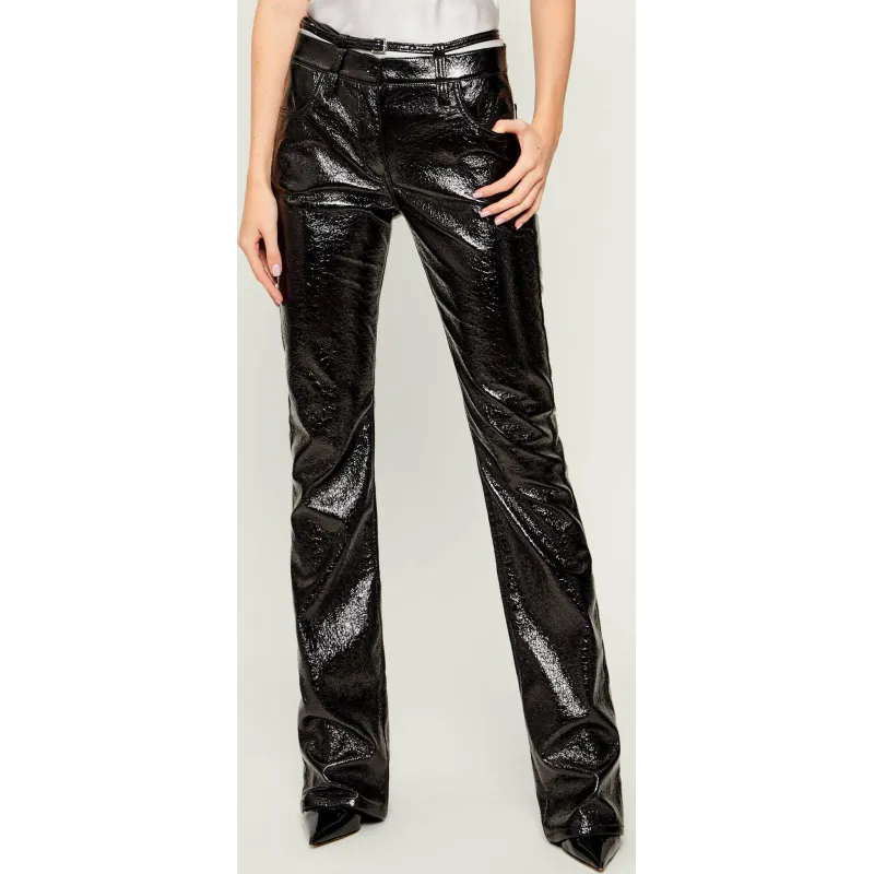 Pinko Spodnie z paskiem ROCIO | flare fit