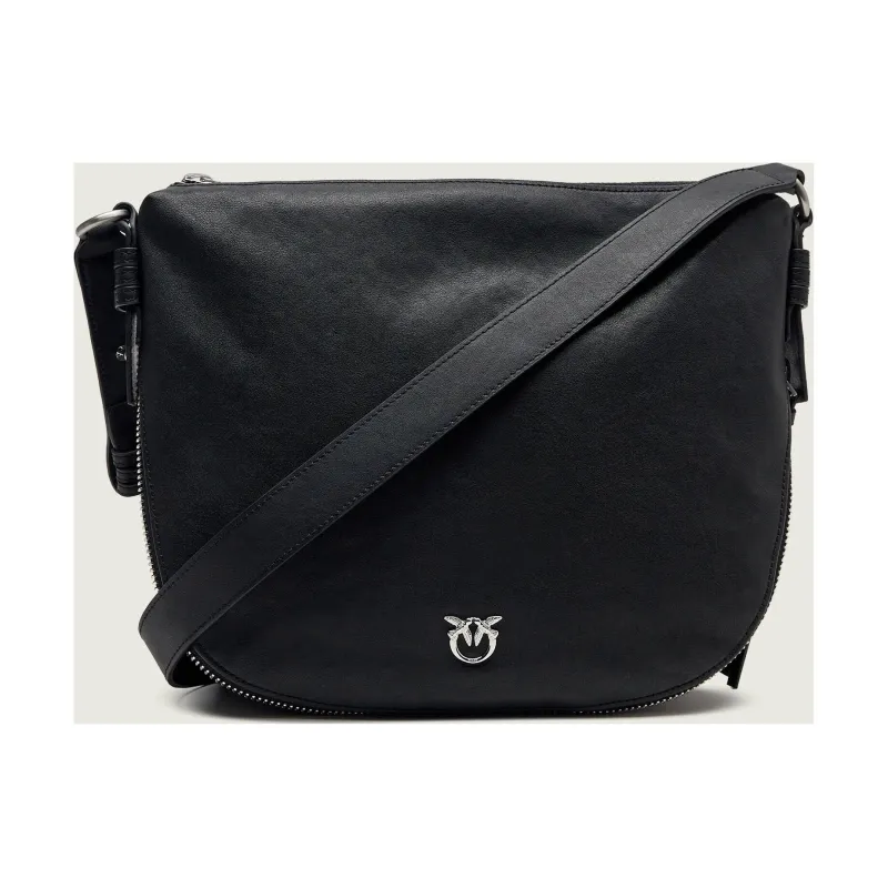 Pinko Skórzana torebka na ramię ZIP AROUND CLASSIC