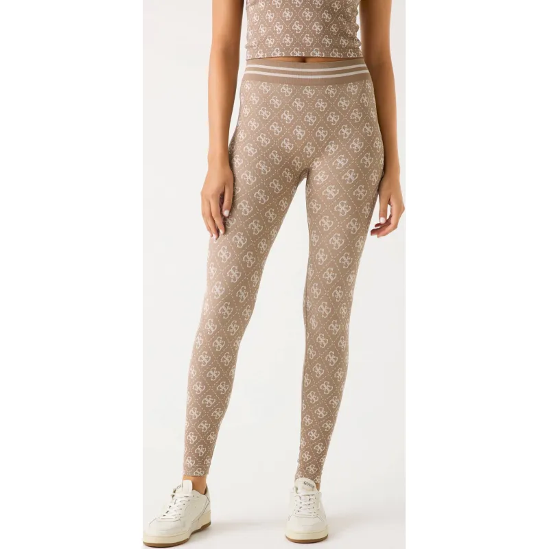 GUESS ACTIVE Legginsy 4G RHOMBUS | Slim Fit