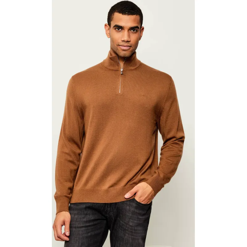 Calvin Klein Wełniany golf | Regular Fit