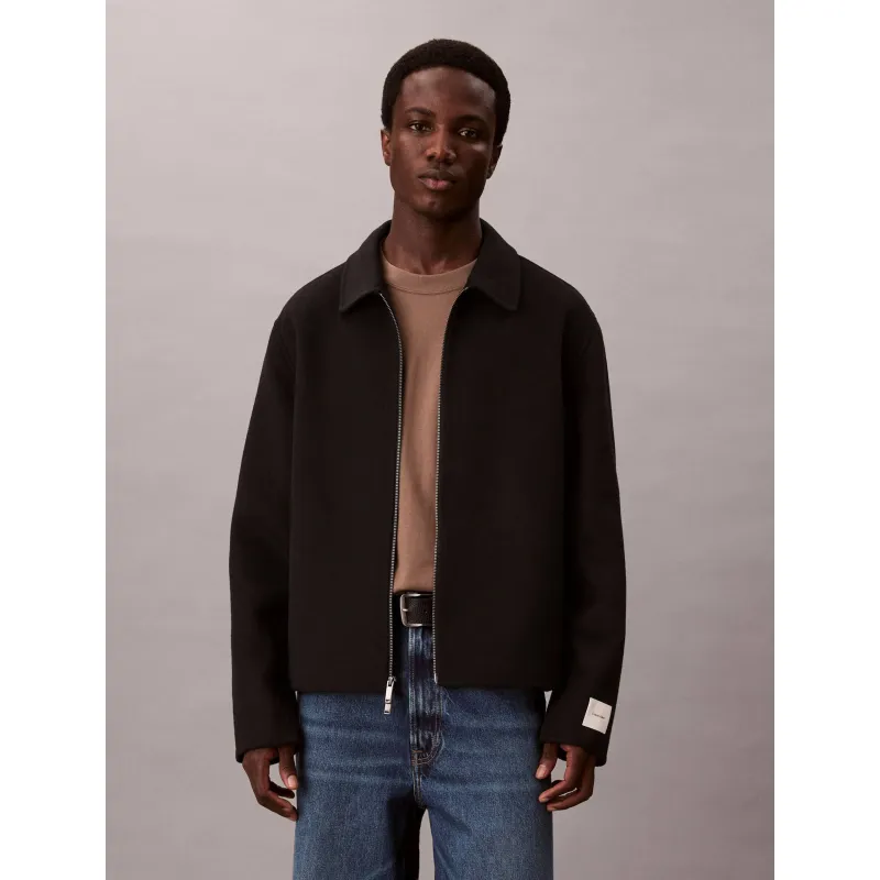 Calvin Klein Wełniana kurtka | Regular Fit
