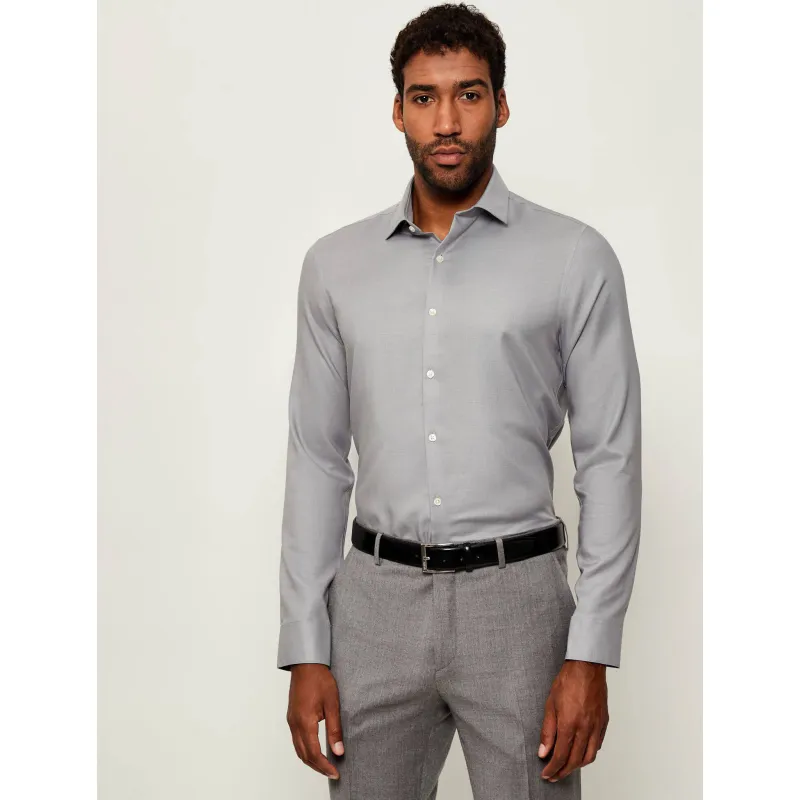 Calvin Klein Koszula | Slim Fit | z dodatkiem wełny