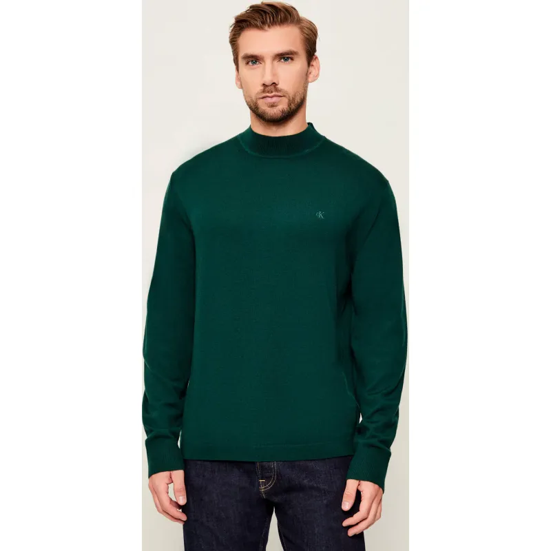 Calvin Klein Wełniany półgolf Regular Fit