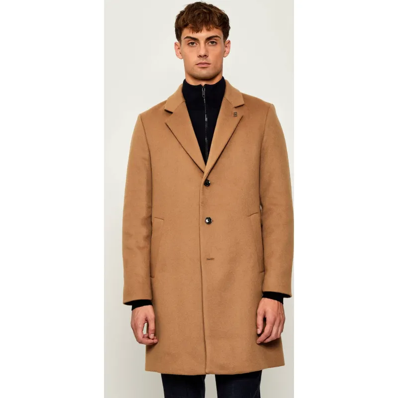 Tommy Hilfiger Wełniany płaszcz