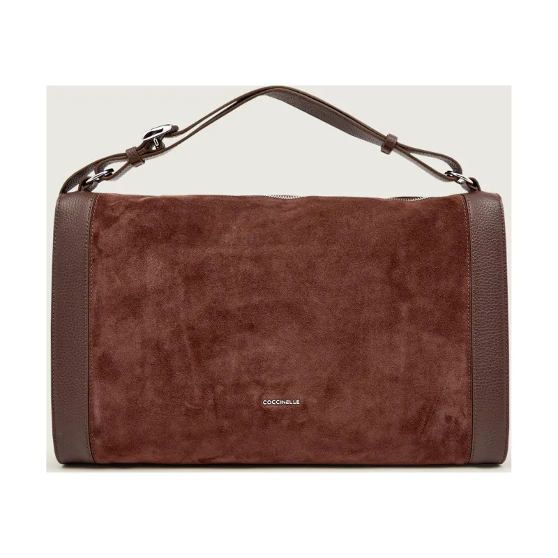 Coccinelle Torebka na ramię ELINOR | zamsz