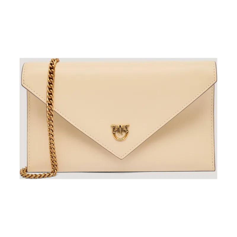 Pinko Skórzana kopertówka FLAT PURSE MINI