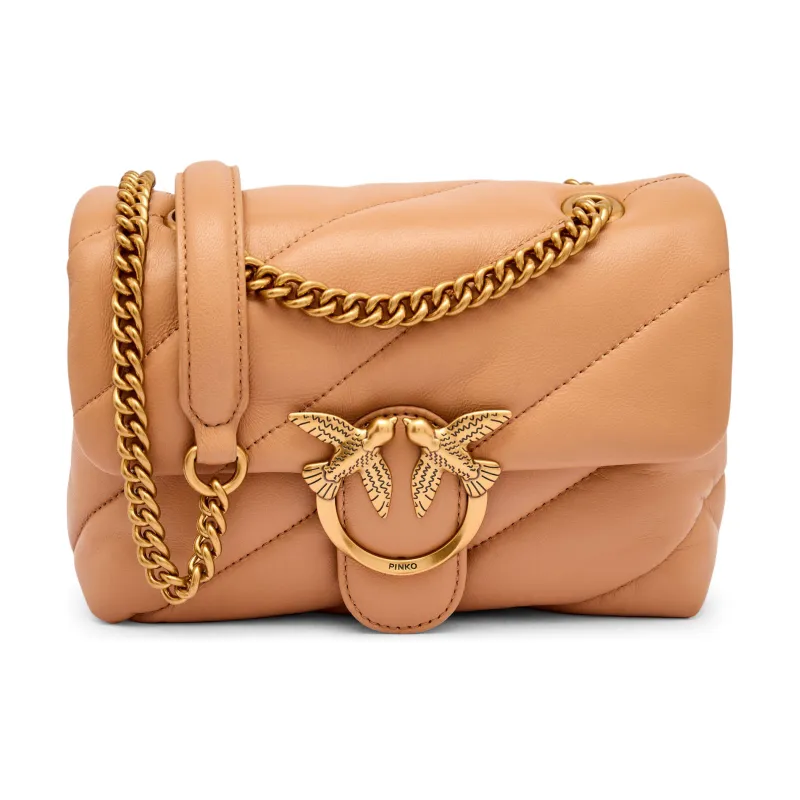 Pinko Skórzana torebka na ramię LOVE PUFF MINI