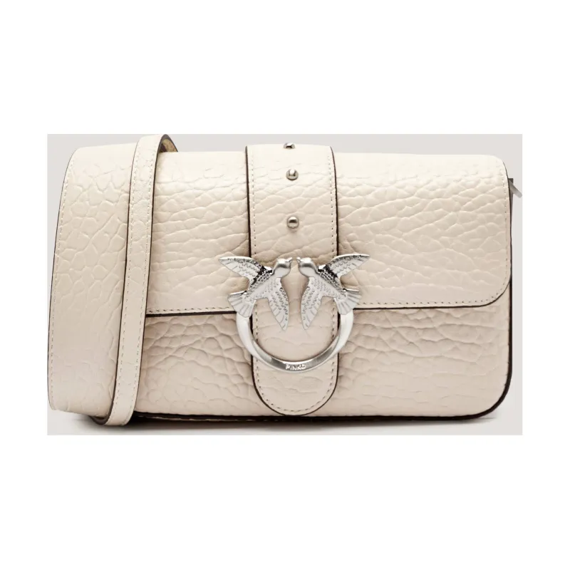 Pinko Skórzana torebka na ramię LOVE ONE MINI SLOUCHY