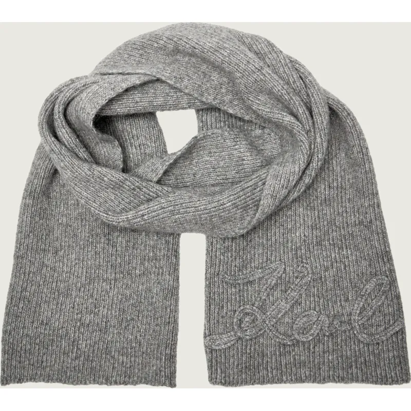 Karl Lagerfeld Szal K/signature z dodatkiem wełny