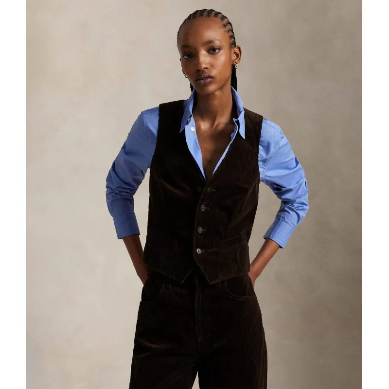 POLO RALPH LAUREN Sztruksowa kamizelka Concept | Regular Fit