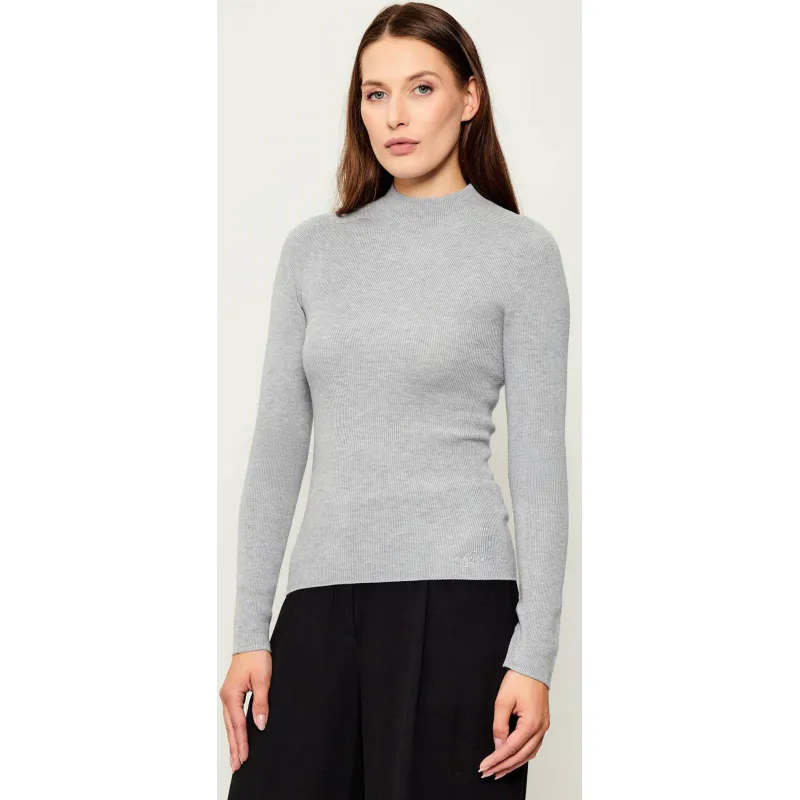 GUESS Półgolf JULIA | Slim Fit | z dodatkiem wełny i kaszmiru