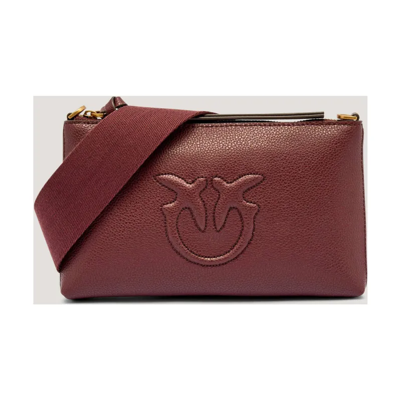 Pinko Skórzana kopertówka FLAT HORIZONTAL MINI