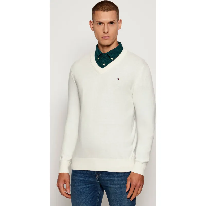 Tommy Hilfiger Sweter | Regular Fit | z dodatkiem kaszmiru