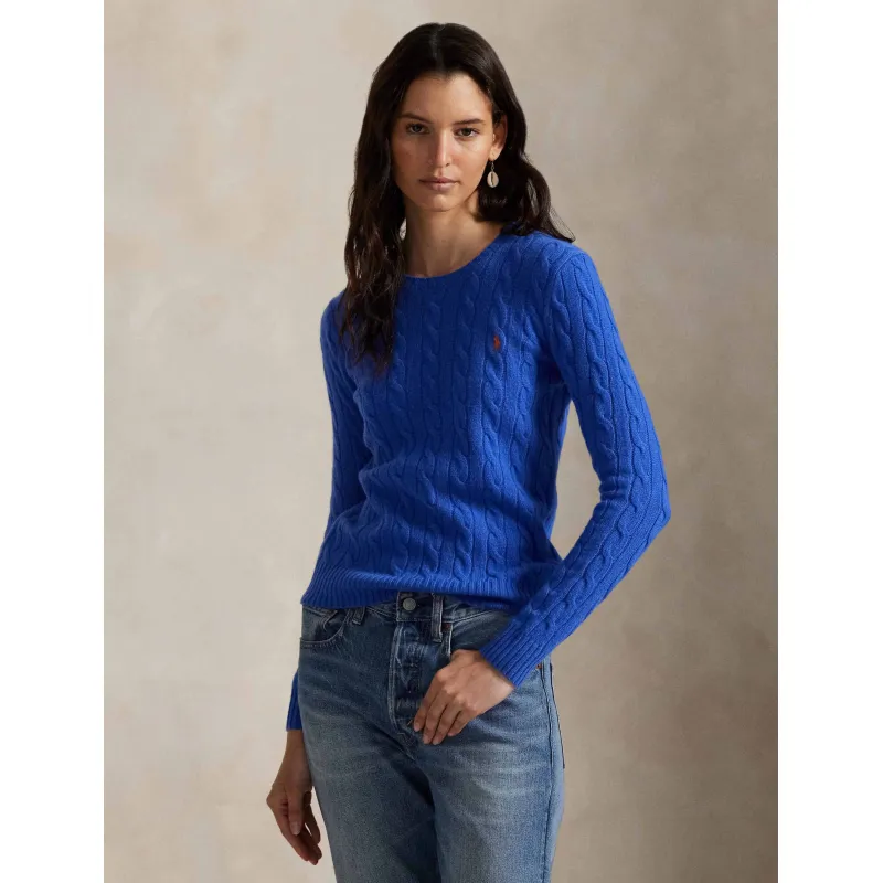 POLO RALPH LAUREN Wełniany sweter JULIANNA | Regular Fit | z dodatkiem kaszmiru