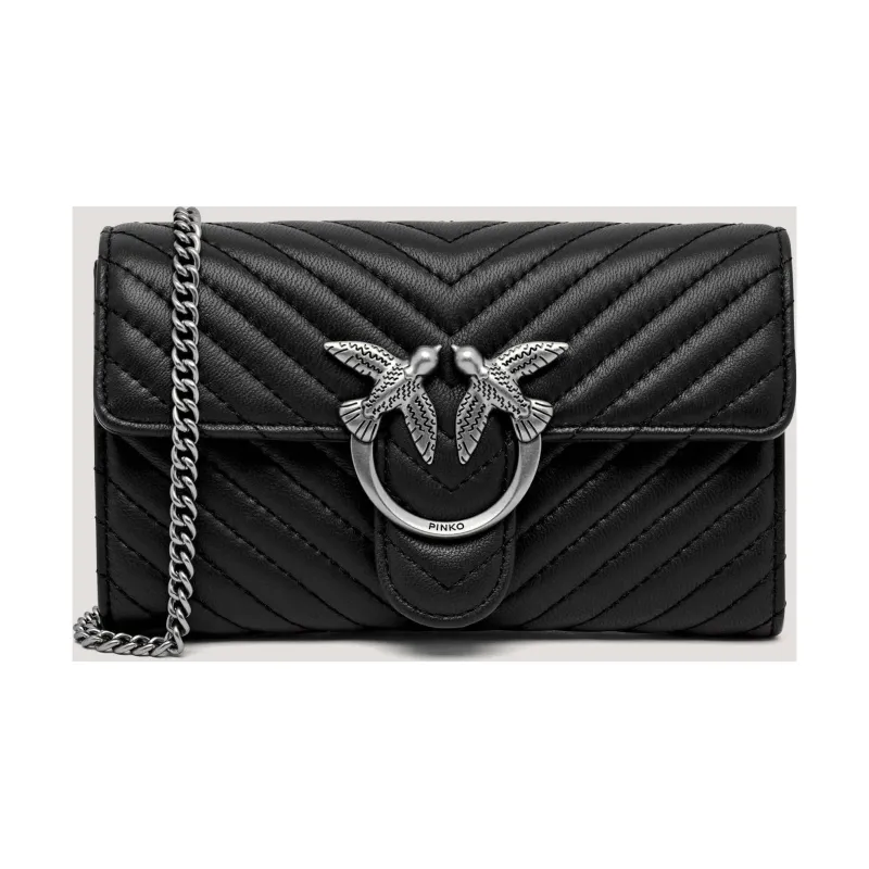 Pinko Skórzana kopertówka LOVE ONE