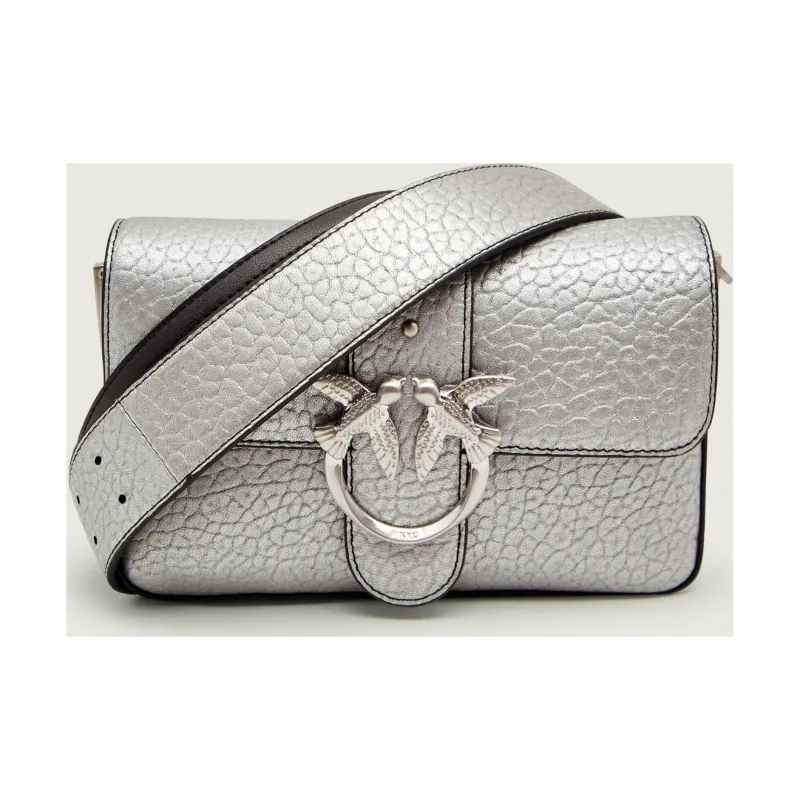 Pinko Skórzana listonoszka LOVE ONE MINI SLOUCHY FL