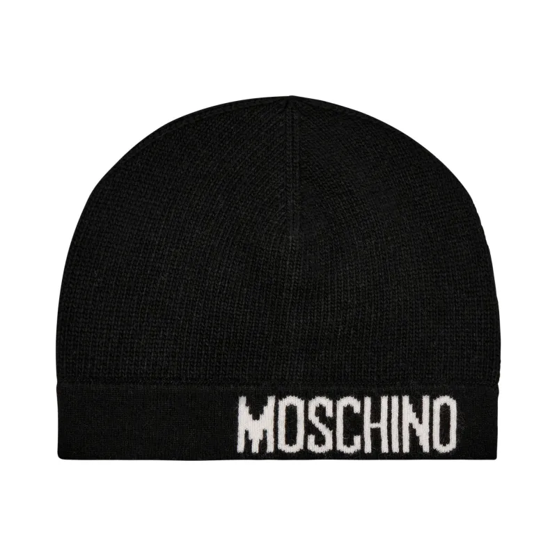 Moschino Czapka z dodatkiem wełny i kaszmiru