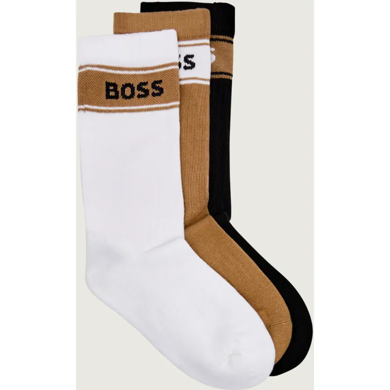 BOSS BLACK Skarpety 3-pack 3P QS Rib Stripe CC
