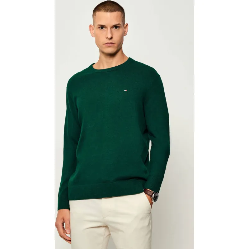 Tommy Hilfiger Sweter Regular Fit z dodatkiem kaszmiru