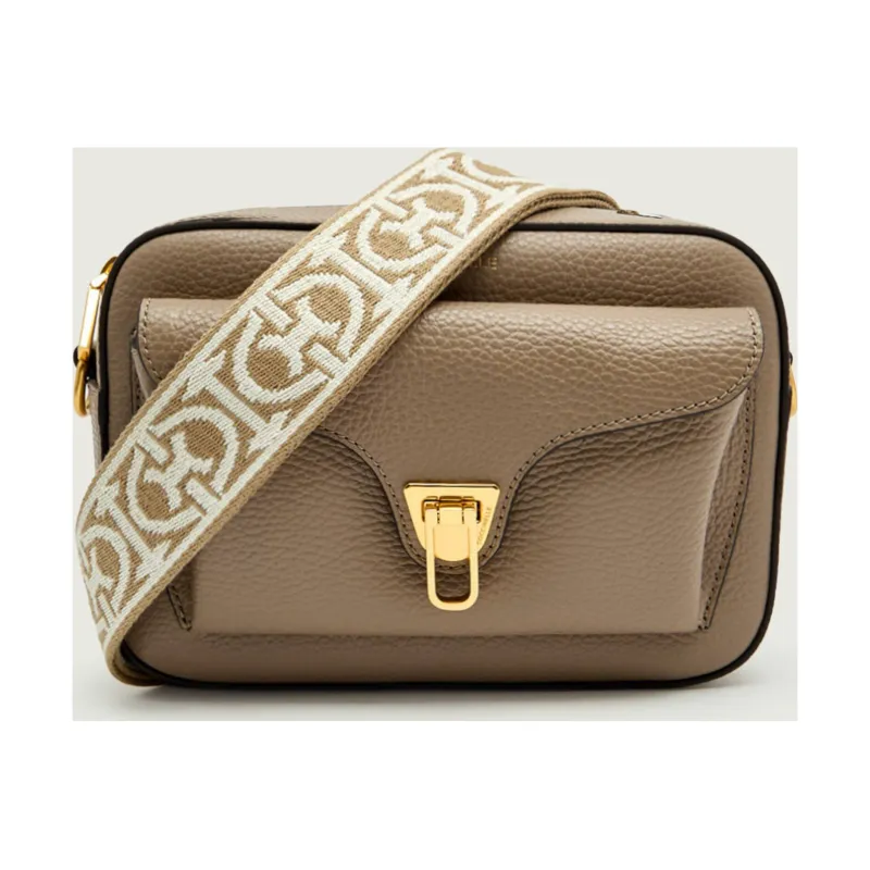 Coccinelle Skórzana listonoszka Beat Soft Ribb