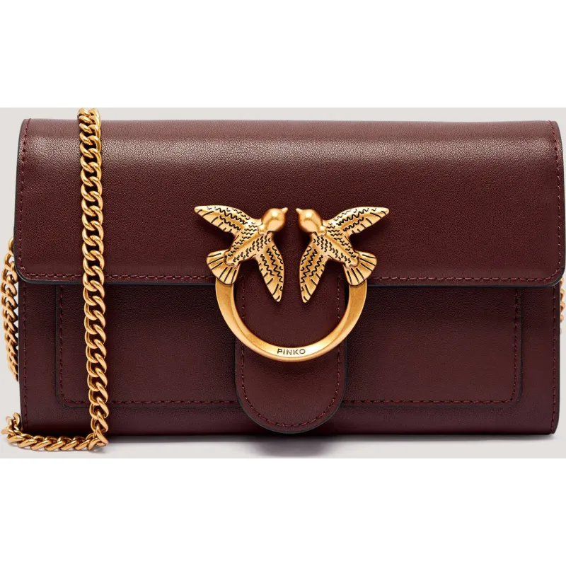 Pinko Skórzana kopertówka/portfel LOVE ONE