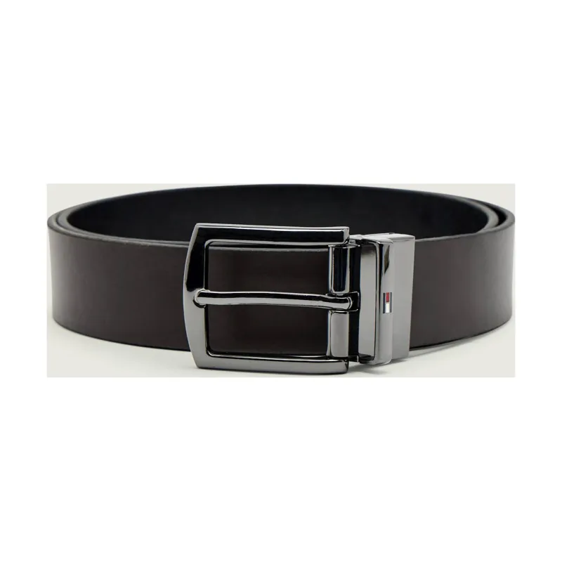 Tommy Hilfiger Skórzany dwustronny pasek DENTON 3.5 REV