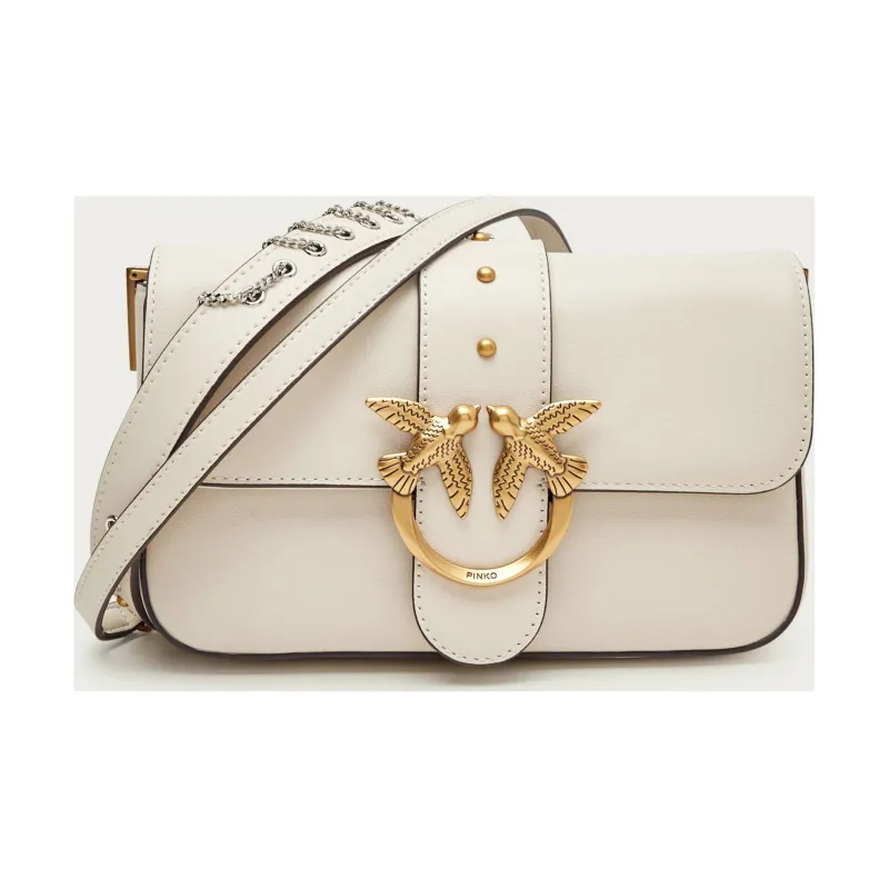 Pinko Skórzana listonoszka LOVE ONE MINI SLOUCHY