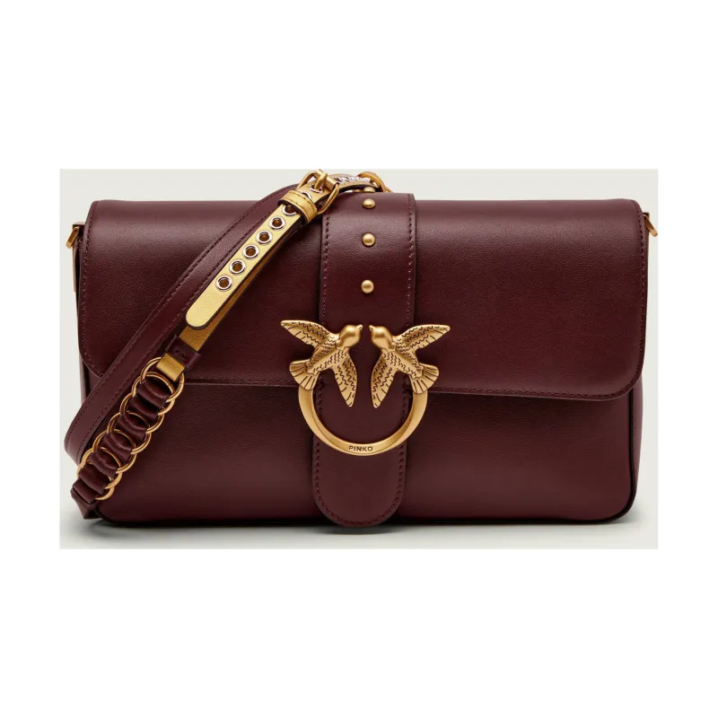 Pinko Skórzana listonoszka LOVE ONE CLASSIC SLOUCHY