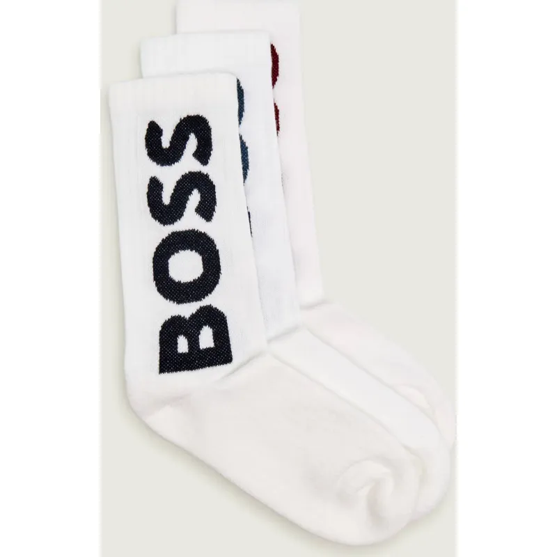BOSS BLACK Skarpety 3-pack 3P QS Rib Logo CC