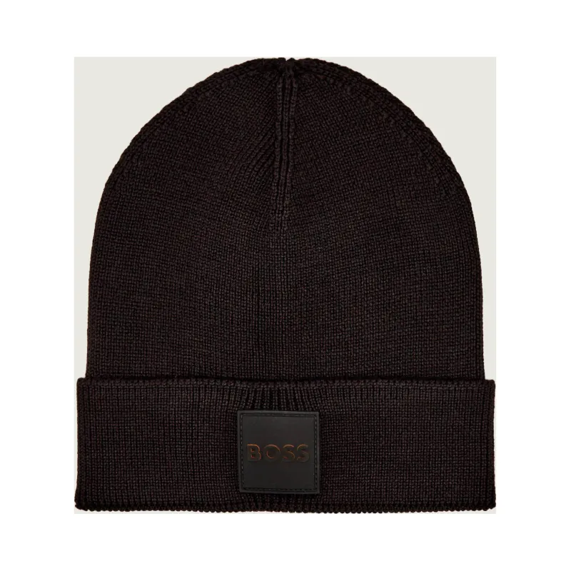 BOSS ORANGE Wełniana czapka Foxxy_R