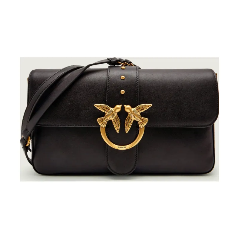 Pinko Skórzana listonoszka LOVE ONE CLASSIC SLOUCHY