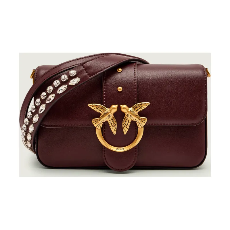 Pinko Skórzana listonoszka LOVE ONE MINI SLOUCHY