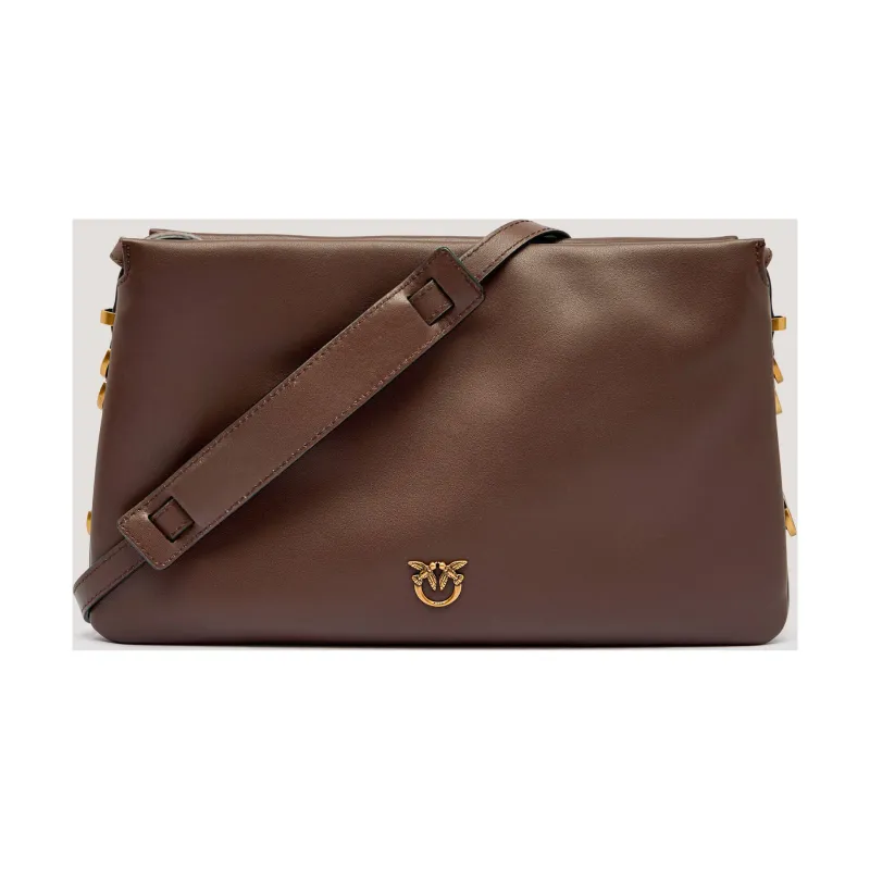 Pinko Skórzana torebka na ramię TRIPLET