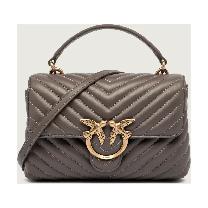 Pinko Skórzany kuferek LOVE LADY PUFF