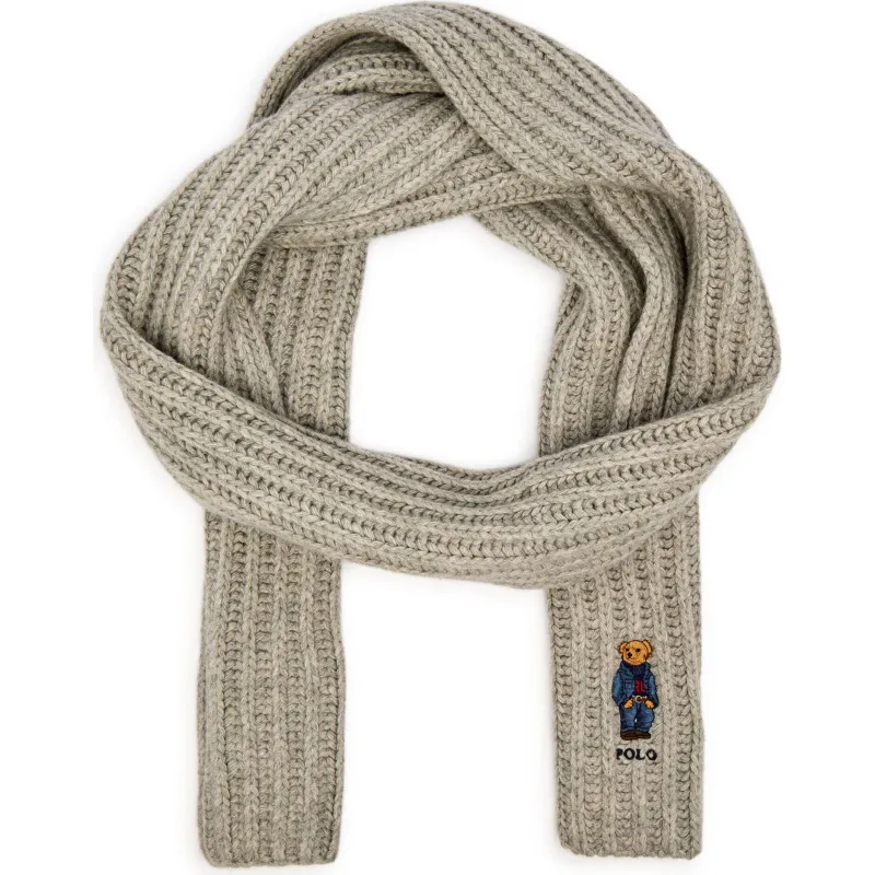 POLO RALPH LAUREN Wełniany szal DENIM BEAR