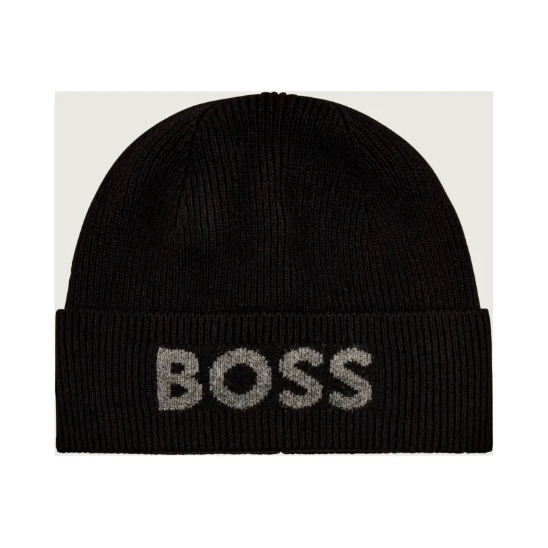 BOSS BLACK Czapka Elios | z dodatkiem wełny