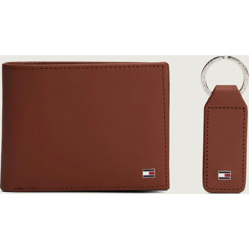 Tommy Hilfiger Skórzany portfel + brelok