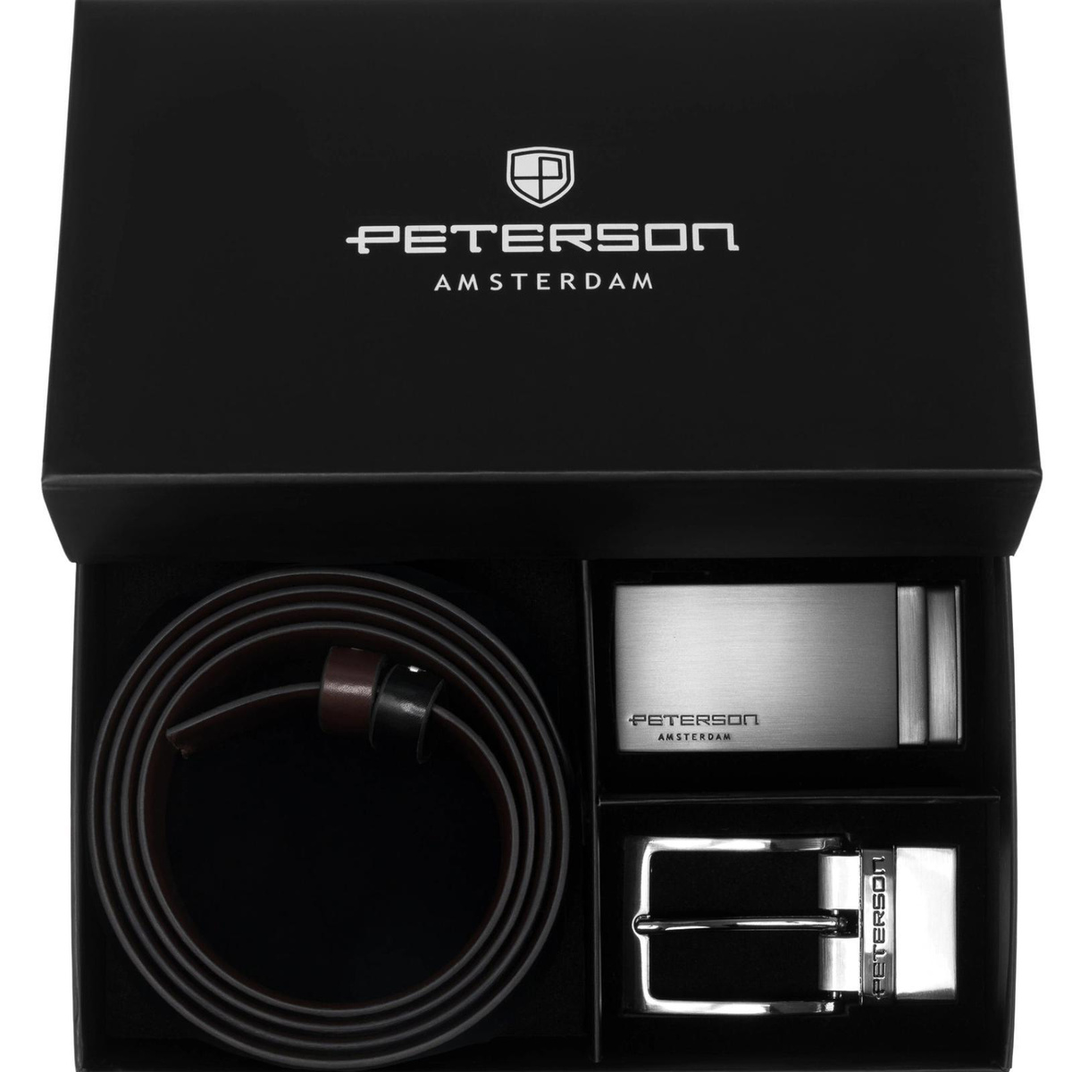 Meski zestaw prezentowy skóra naturalna Peterson PTN KL-B005-S001-D