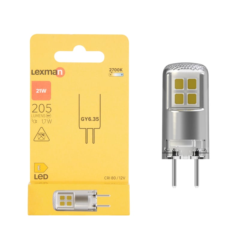 Żarówka Halogenowa kapsułkowa barwa ciepła 2700 K 205 lumenów 21W LED LEXMAN