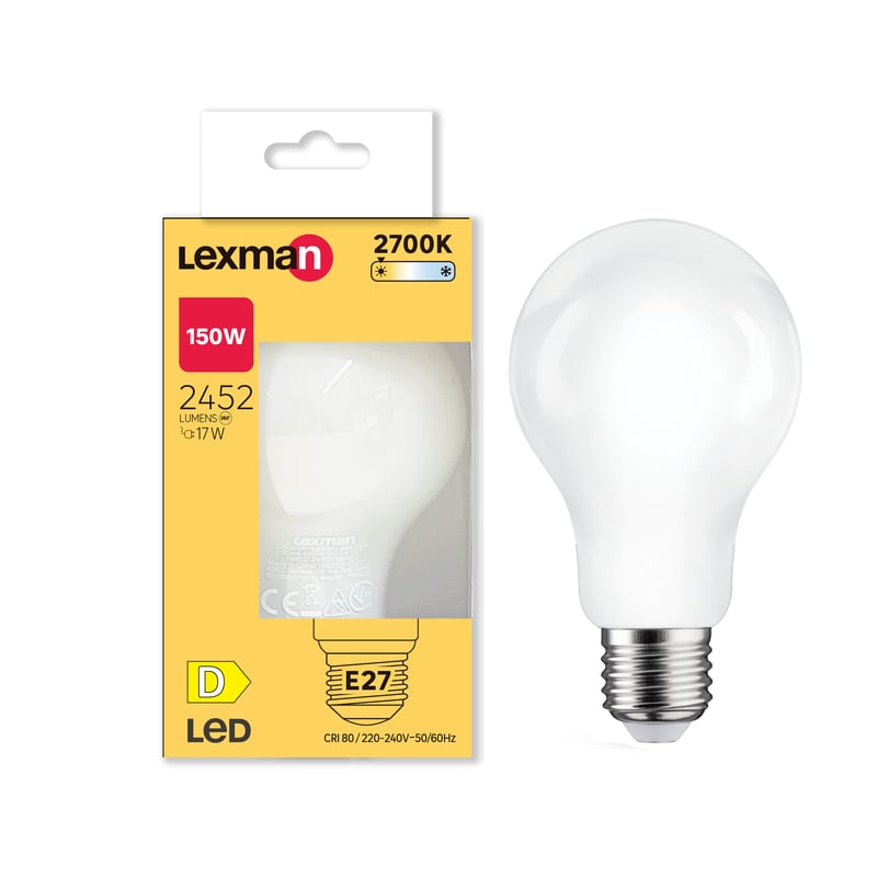 Żarówka LED E27 ciepła biel 2700K 2452 lm 17W LEXMAN