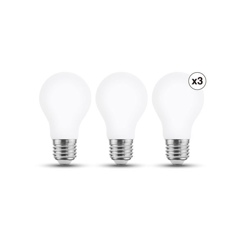 Zestaw 3 żarówek szkło mrożone 4000K 1521 lm 10.5W LEXMAN