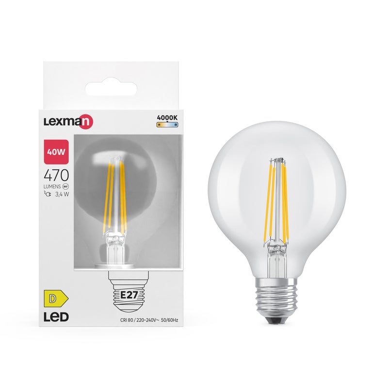 Żarówka LED E27 3.4 W 470 lm Neutralna biel Lexman