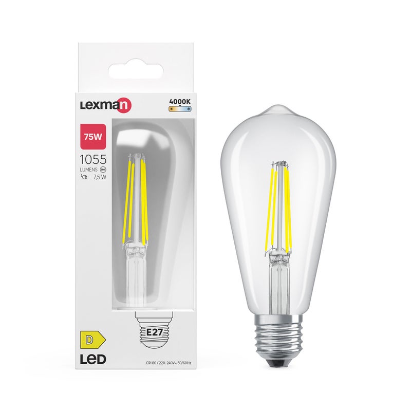Żarówka LED E27 3.4 W 470 lm Neutralna biel Lexman