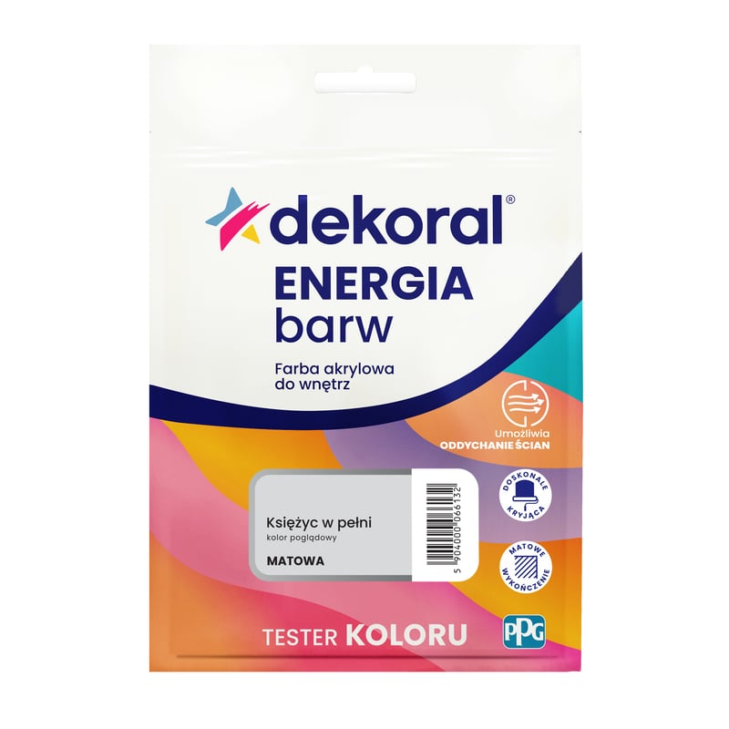 Tester farby Dekoral Energia barw Księżyc w pełni matowa 40 ml
