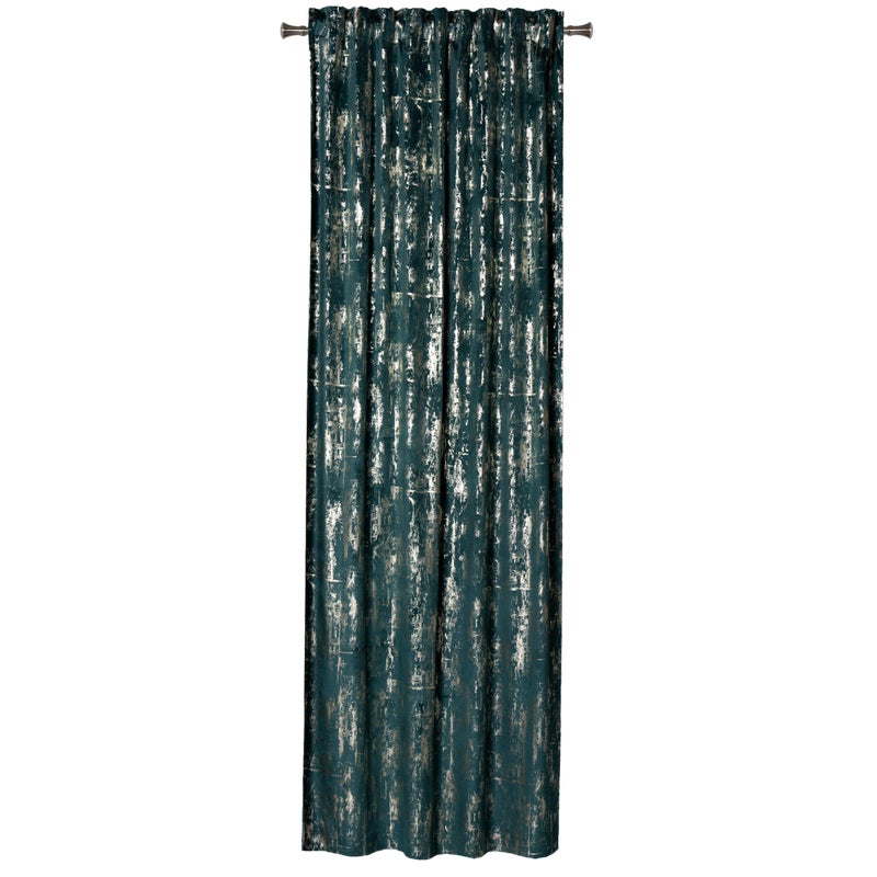 Zasłona Dore zielono-złota 140 x 260 cm na taśmie