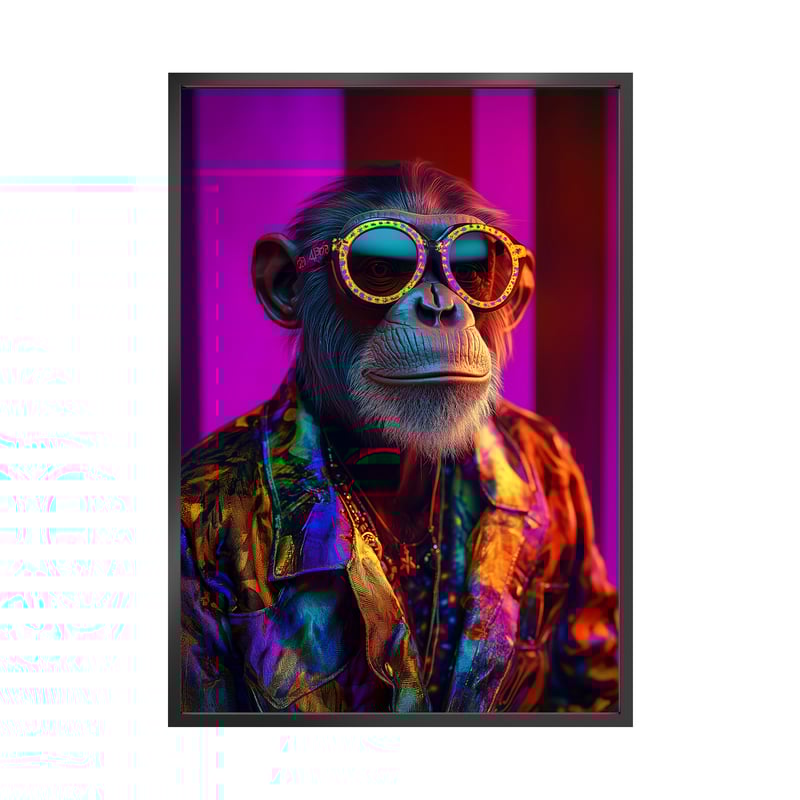 Plakat w ramie Charlie Szympans 50 x 70 cm