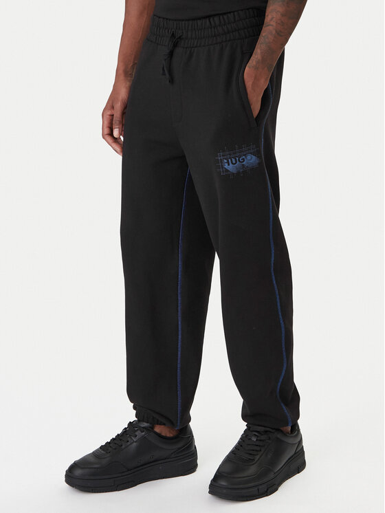 HUGO Spodnie dresowe Notharos 50553508 Czarny Regular Fit