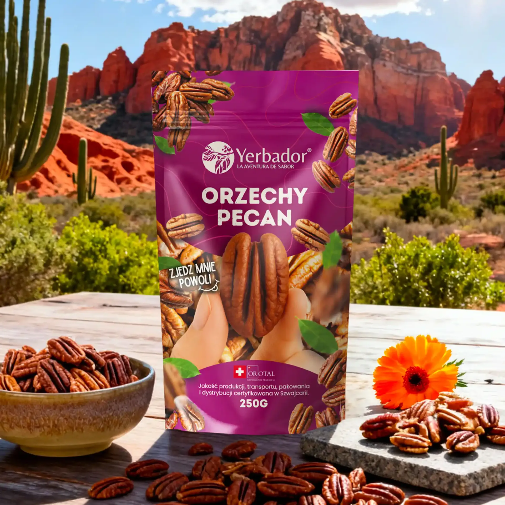 Orzechy Pekan – 250 g – Naturalne Źródło Magnezu i Cynku